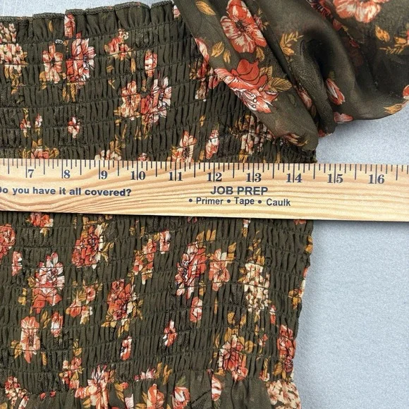 Baltic Born Olive Green Floral Maxi Dress with Pink Flowers - Picture 12 of 13